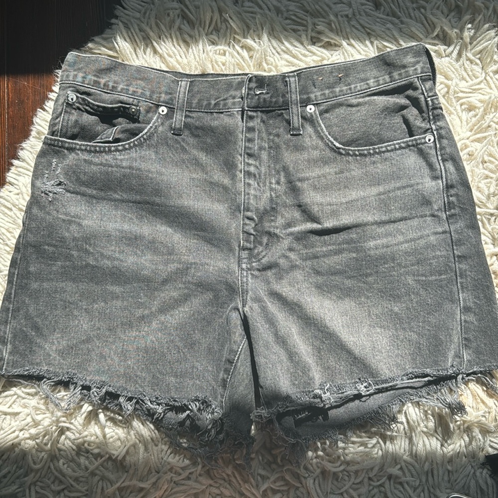 Madewell Black Denim Shorts